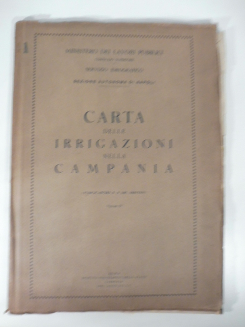Carta delle irrigazioni della Campania (pubblicazione n. 18 del servizio)